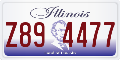 IL license plate Z894477