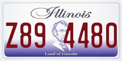 IL license plate Z894480