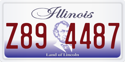 IL license plate Z894487