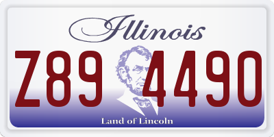 IL license plate Z894490