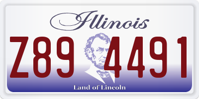 IL license plate Z894491