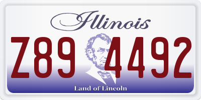 IL license plate Z894492