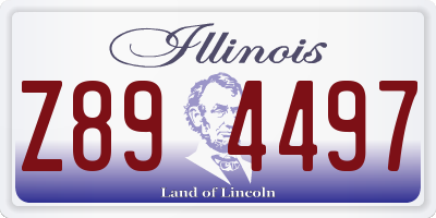 IL license plate Z894497