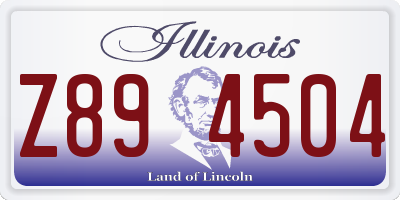 IL license plate Z894504