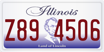 IL license plate Z894506