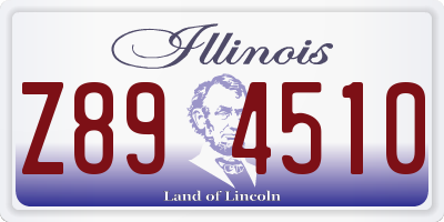 IL license plate Z894510