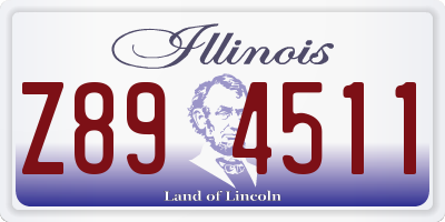 IL license plate Z894511