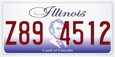 IL license plate Z894512