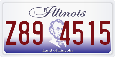 IL license plate Z894515