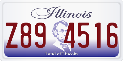 IL license plate Z894516