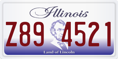 IL license plate Z894521