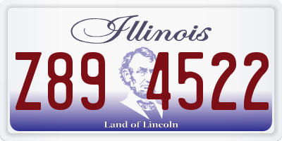 IL license plate Z894522