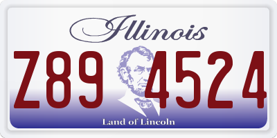 IL license plate Z894524