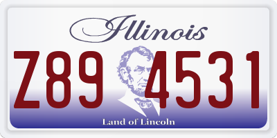 IL license plate Z894531