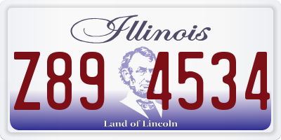 IL license plate Z894534