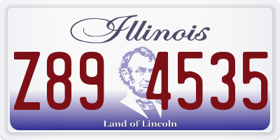 IL license plate Z894535