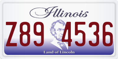 IL license plate Z894536