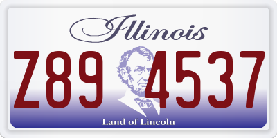 IL license plate Z894537