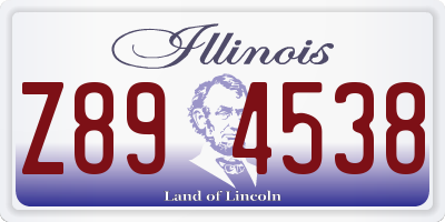 IL license plate Z894538