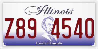 IL license plate Z894540