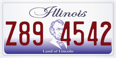 IL license plate Z894542
