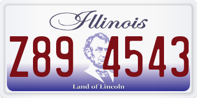 IL license plate Z894543
