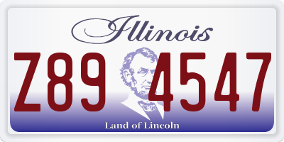 IL license plate Z894547