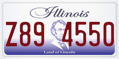 IL license plate Z894550