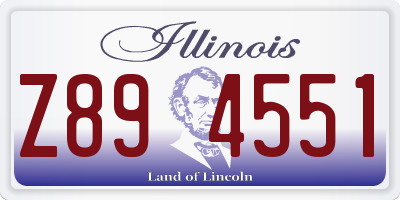 IL license plate Z894551