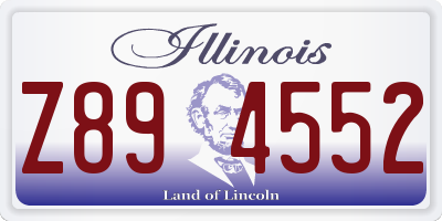 IL license plate Z894552
