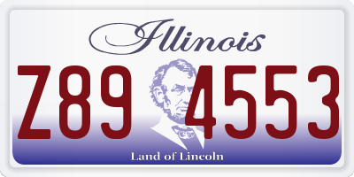 IL license plate Z894553