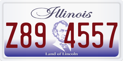 IL license plate Z894557