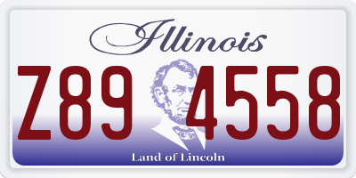 IL license plate Z894558