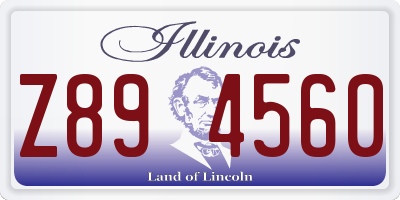 IL license plate Z894560