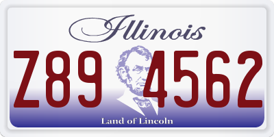IL license plate Z894562