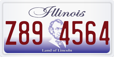 IL license plate Z894564