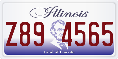 IL license plate Z894565