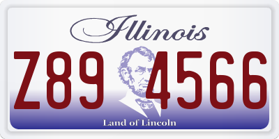 IL license plate Z894566