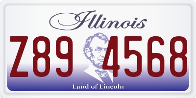 IL license plate Z894568