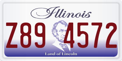 IL license plate Z894572