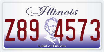 IL license plate Z894573