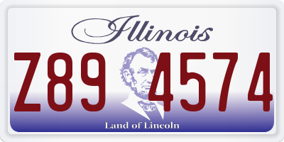 IL license plate Z894574