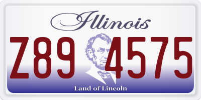 IL license plate Z894575