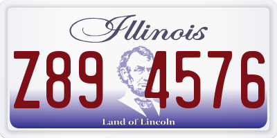 IL license plate Z894576
