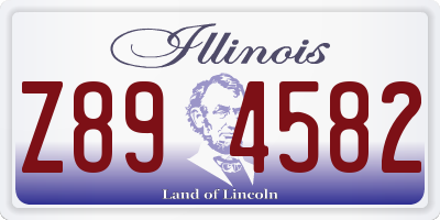 IL license plate Z894582