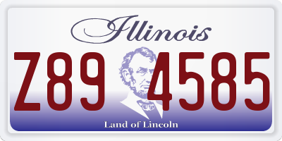 IL license plate Z894585