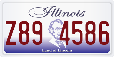 IL license plate Z894586