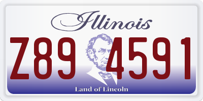 IL license plate Z894591