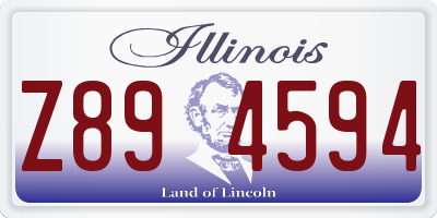 IL license plate Z894594