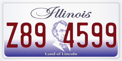 IL license plate Z894599